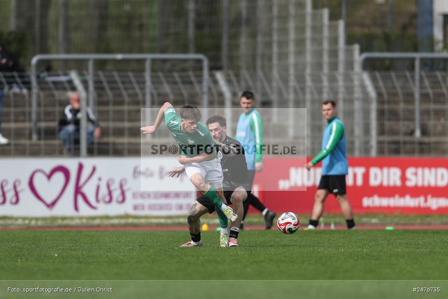 sport, action, SpVgg Ansbach, Schweinfurt, Sachs-Stadion, Regionalliga Bayern, Fussball, BFV, 28. Spieltag, 1. FC Schweinfurt 1905, 05.04.2025 - Bild-ID: 2476735