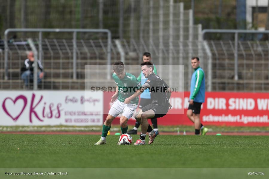 sport, action, SpVgg Ansbach, Schweinfurt, Sachs-Stadion, Regionalliga Bayern, Fussball, BFV, 28. Spieltag, 1. FC Schweinfurt 1905, 05.04.2025 - Bild-ID: 2476736