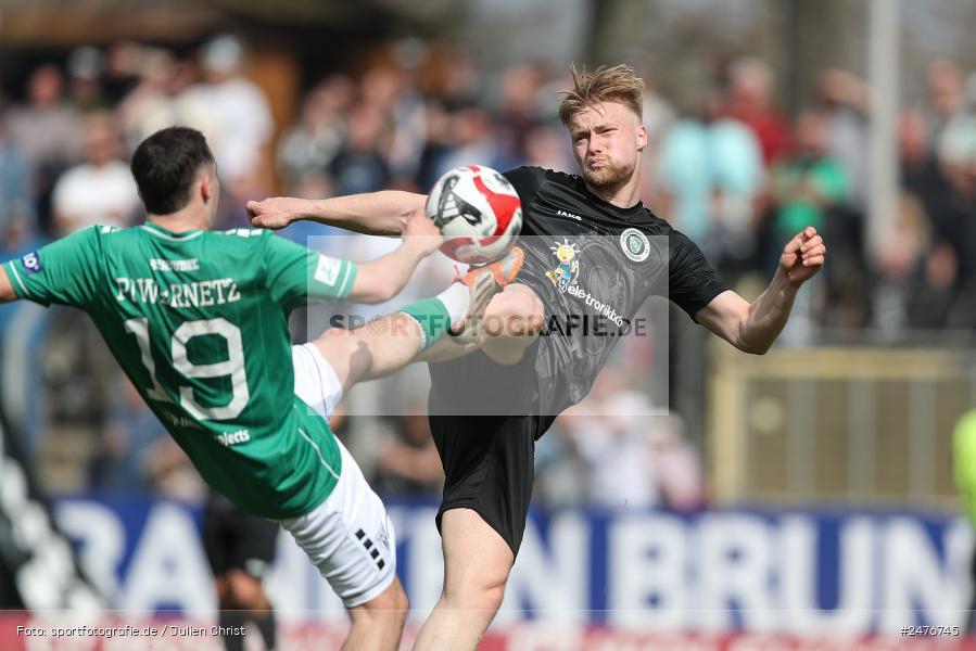 sport, action, SpVgg Ansbach, Schweinfurt, Sachs-Stadion, Regionalliga Bayern, Fussball, BFV, 28. Spieltag, 1. FC Schweinfurt 1905, 05.04.2025 - Bild-ID: 2476745