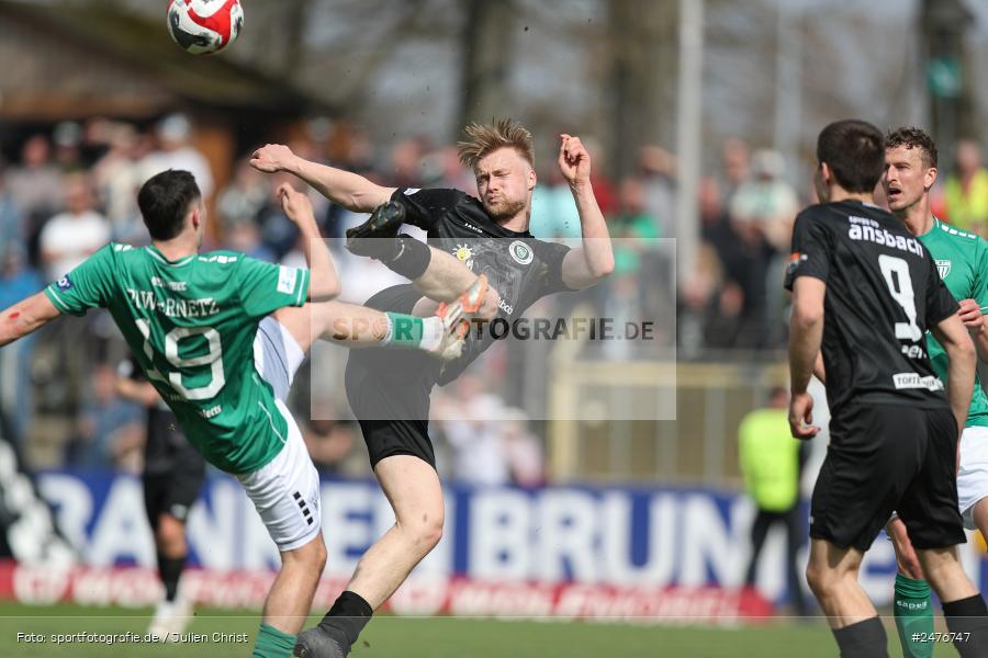 sport, action, SpVgg Ansbach, Schweinfurt, Sachs-Stadion, Regionalliga Bayern, Fussball, BFV, 28. Spieltag, 1. FC Schweinfurt 1905, 05.04.2025 - Bild-ID: 2476747