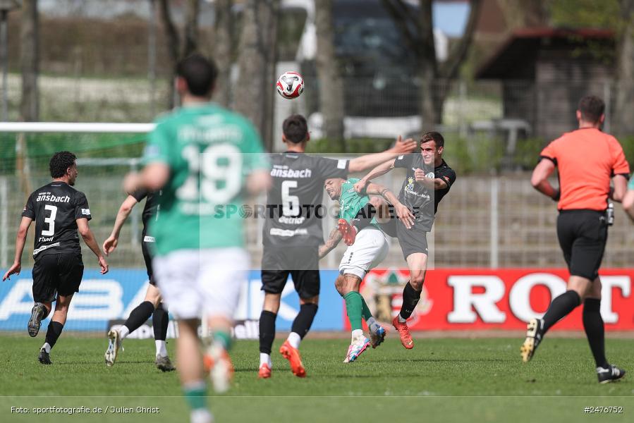 sport, action, SpVgg Ansbach, Schweinfurt, Sachs-Stadion, Regionalliga Bayern, Fussball, BFV, 28. Spieltag, 1. FC Schweinfurt 1905, 05.04.2025 - Bild-ID: 2476752