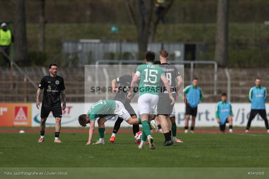 sport, action, SpVgg Ansbach, Schweinfurt, Sachs-Stadion, Regionalliga Bayern, Fussball, BFV, 28. Spieltag, 1. FC Schweinfurt 1905, 05.04.2025 - Bild-ID: 2476765