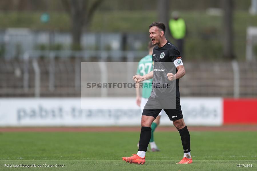 sport, action, SpVgg Ansbach, Schweinfurt, Sachs-Stadion, Regionalliga Bayern, Fussball, BFV, 28. Spieltag, 1. FC Schweinfurt 1905, 05.04.2025 - Bild-ID: 2476843 sport, action, SpVgg Ansbach, Schweinfurt, Sachs-Stadion, Regionalliga Bayern, Fussball, BFV, 28. Spieltag, 1. FC Schweinfurt 1905, 05.04.2025 - Bild-ID: 2476843