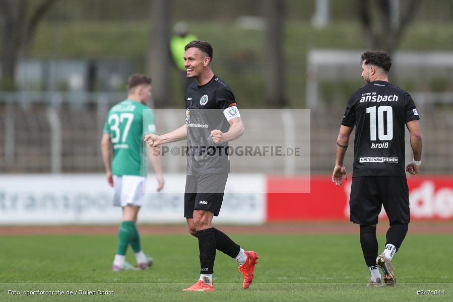 sport, action, SpVgg Ansbach, Schweinfurt, Sachs-Stadion, Regionalliga Bayern, Fussball, BFV, 28. Spieltag, 1. FC Schweinfurt 1905, 05.04.2025 - Bild-ID: 2476844 sport, action, SpVgg Ansbach, Schweinfurt, Sachs-Stadion, Regionalliga Bayern, Fussball, BFV, 28. Spieltag, 1. FC Schweinfurt 1905, 05.04.2025 - Bild-ID: 2476844