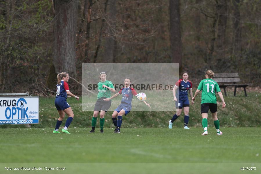 sport, action, Sportgelände, SB DJK Würzburg, Fussball, Frauen BOL, FFC Adelsberg-Karsbach, BFV, Adelsberg, 15. Spieltag, 05.04.2025 - Bild-ID: 2476873