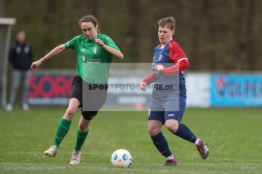 sport, action, Sportgelände, SB DJK Würzburg, Fussball, Frauen BOL, FFC Adelsberg-Karsbach, BFV, Adelsberg, 15. Spieltag, 05.04.2025 - Bild-ID: 2476881