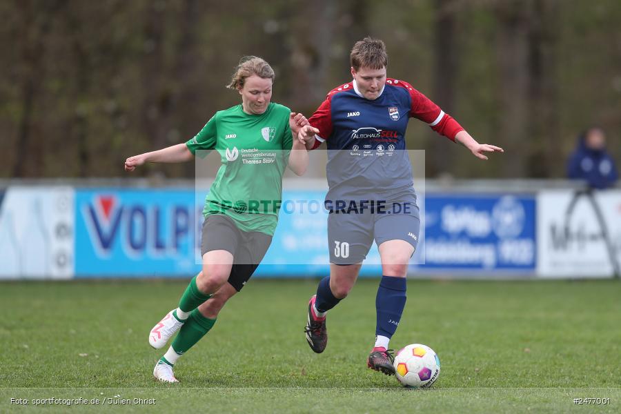sport, action, Sportgelände, SB DJK Würzburg, Fussball, Frauen BOL, FFC Adelsberg-Karsbach, BFV, Adelsberg, 15. Spieltag, 05.04.2025 - Bild-ID: 2477001
