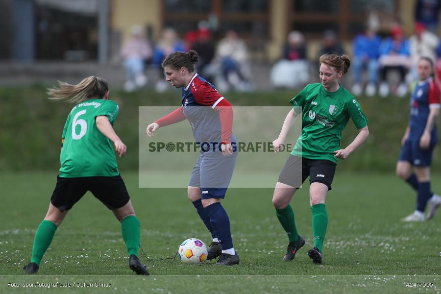 sport, action, Sportgelände, SB DJK Würzburg, Fussball, Frauen BOL, FFC Adelsberg-Karsbach, BFV, Adelsberg, 15. Spieltag, 05.04.2025 - Bild-ID: 2477005