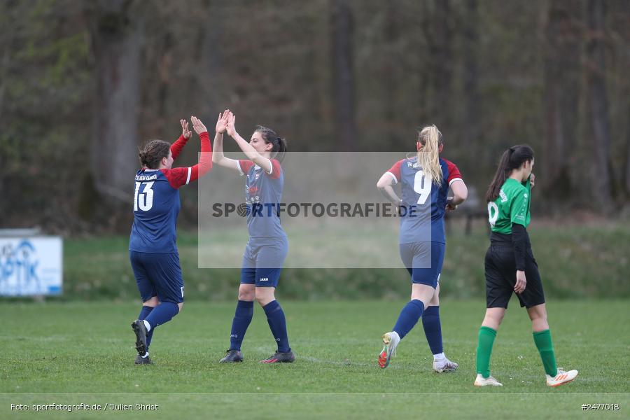 sport, action, Sportgelände, SB DJK Würzburg, Fussball, Frauen BOL, FFC Adelsberg-Karsbach, BFV, Adelsberg, 15. Spieltag, 05.04.2025 - Bild-ID: 2477018