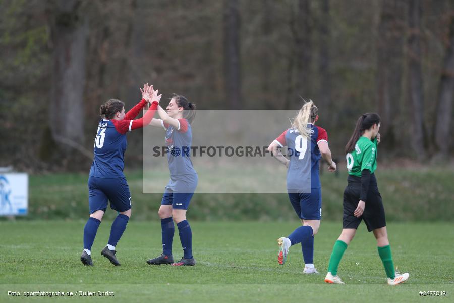 sport, action, Sportgelände, SB DJK Würzburg, Fussball, Frauen BOL, FFC Adelsberg-Karsbach, BFV, Adelsberg, 15. Spieltag, 05.04.2025 - Bild-ID: 2477019
