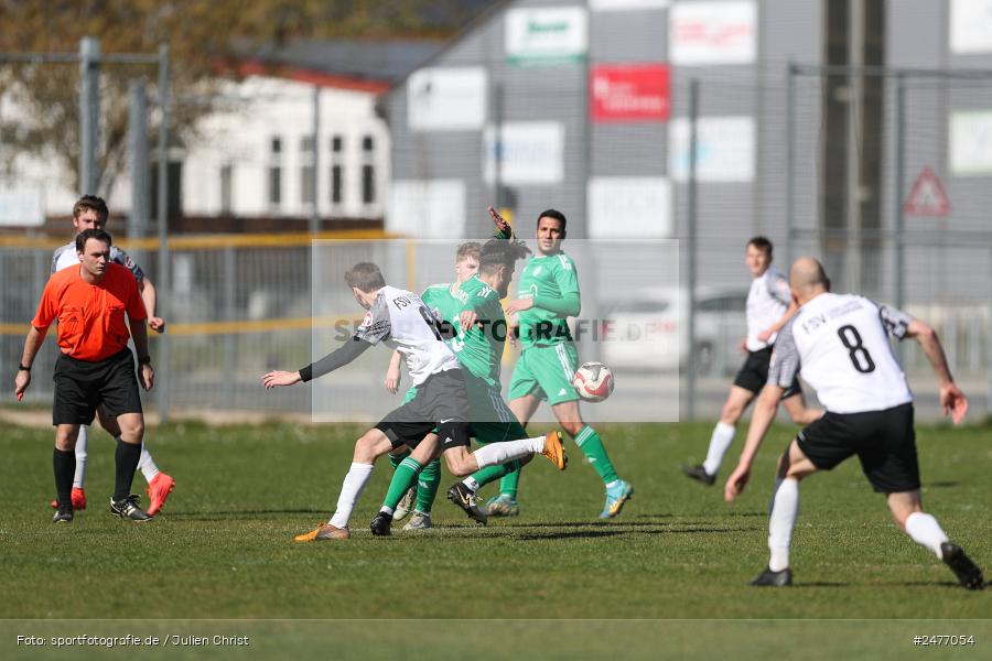 sport, action, Sportgelände, Kreisliga Würzburg Gr. 2, Karlstadt, Fussball, FV Karlstadt, FSV Esselbach-Steinmark, BFV, 24. Spieltag, 06.04.2025 - Bild-ID: 2477054