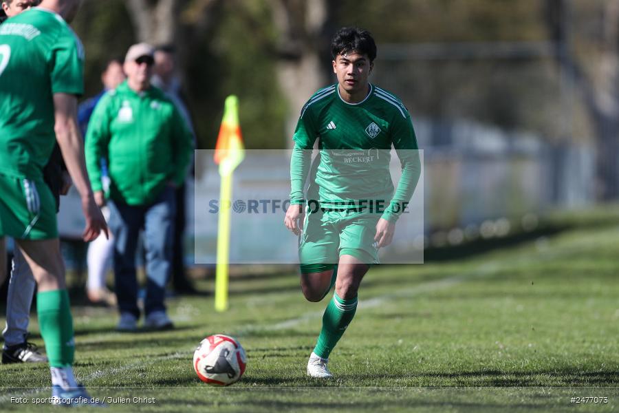 sport, action, Sportgelände, Kreisliga Würzburg Gr. 2, Karlstadt, Fussball, FV Karlstadt, FSV Esselbach-Steinmark, BFV, 24. Spieltag, 06.04.2025 - Bild-ID: 2477073