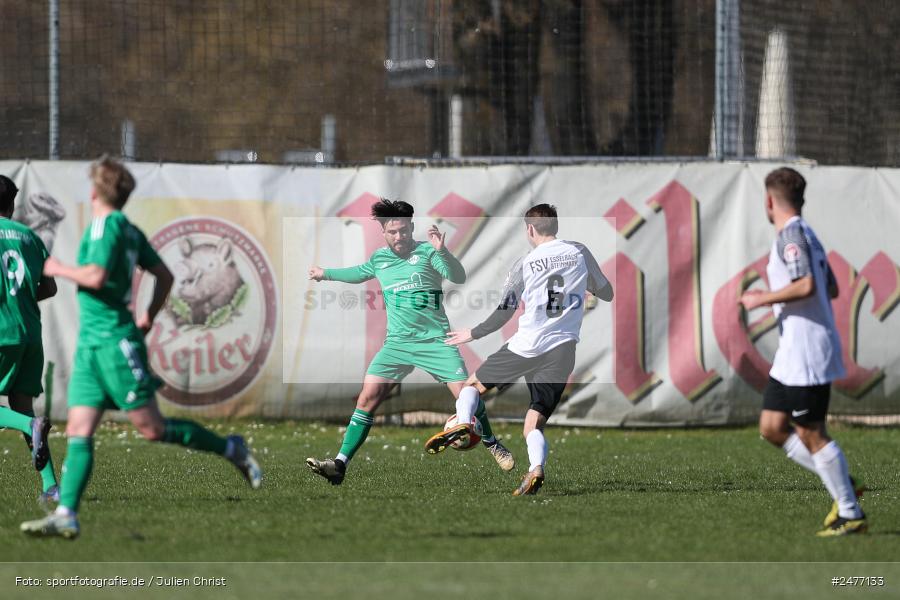 sport, action, Sportgelände, Kreisliga Würzburg Gr. 2, Karlstadt, Fussball, FV Karlstadt, FSV Esselbach-Steinmark, BFV, 24. Spieltag, 06.04.2025 - Bild-ID: 2477133