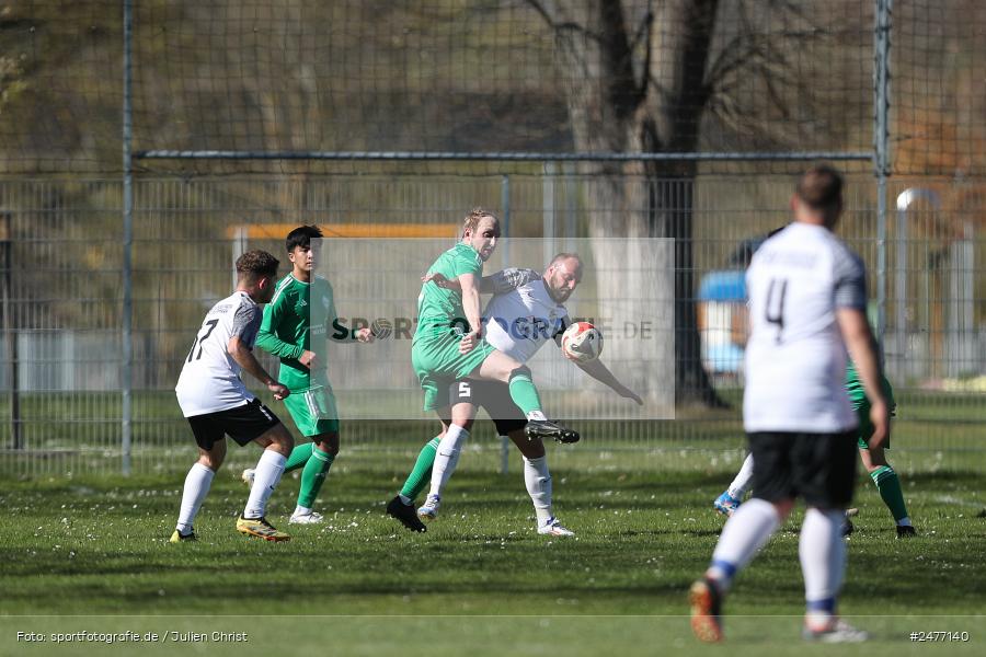 sport, action, Sportgelände, Kreisliga Würzburg Gr. 2, Karlstadt, Fussball, FV Karlstadt, FSV Esselbach-Steinmark, BFV, 24. Spieltag, 06.04.2025 - Bild-ID: 2477140