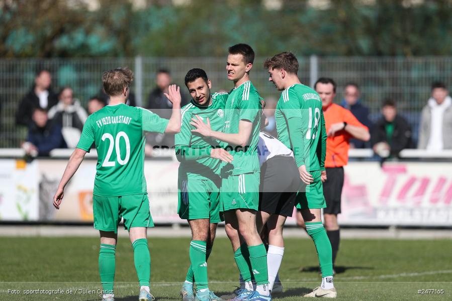 sport, action, Sportgelände, Kreisliga Würzburg Gr. 2, Karlstadt, Fussball, FV Karlstadt, FSV Esselbach-Steinmark, BFV, 24. Spieltag, 06.04.2025 - Bild-ID: 2477165 sport, action, Sportgelände, Kreisliga Würzburg Gr. 2, Karlstadt, Fussball, FV Karlstadt, FSV Esselbach-Steinmark, BFV, 24. Spieltag, 06.04.2025 - Bild-ID: 2477165