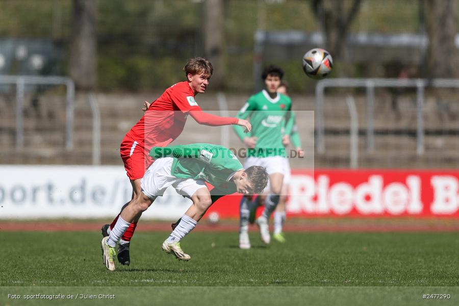 sport, action, Schweinfurt, Sachs Stadion, SV Rot-Weiss Walldorf, RWW, Hauptrunde Liga B Gruppe C, Fussball, FCS, DFB Nachwuchsliga, DFB, 9. Spieltag, 1. FC Schweinfurt 1905, 06.04.2025 - Bild-ID: 2477290 sport, action, Schweinfurt, Sachs Stadion, SV Rot-Weiss Walldorf, RWW, Hauptrunde Liga B Gruppe C, Fussball, FCS, DFB Nachwuchsliga, DFB, 9. Spieltag, 1. FC Schweinfurt 1905, 06.04.2025 - Bild-ID: 2477290