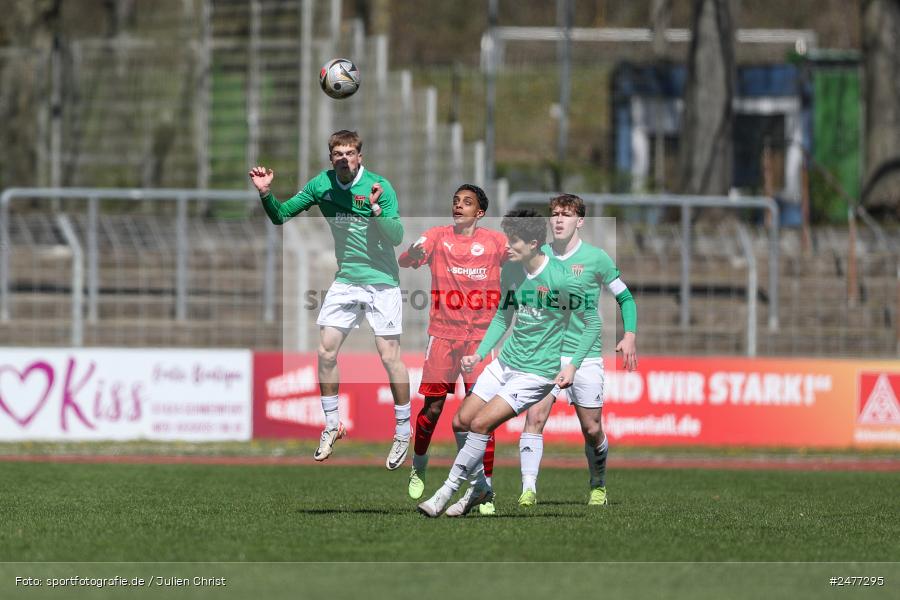sport, action, Schweinfurt, Sachs Stadion, SV Rot-Weiss Walldorf, RWW, Hauptrunde Liga B Gruppe C, Fussball, FCS, DFB Nachwuchsliga, DFB, 9. Spieltag, 1. FC Schweinfurt 1905, 06.04.2025 - Bild-ID: 2477295 sport, action, Schweinfurt, Sachs Stadion, SV Rot-Weiss Walldorf, RWW, Hauptrunde Liga B Gruppe C, Fussball, FCS, DFB Nachwuchsliga, DFB, 9. Spieltag, 1. FC Schweinfurt 1905, 06.04.2025 - Bild-ID: 2477295