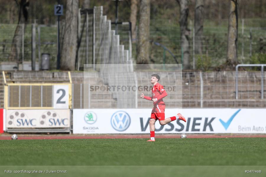 sport, action, Schweinfurt, Sachs Stadion, SV Rot-Weiss Walldorf, RWW, Hauptrunde Liga B Gruppe C, Fussball, FCS, DFB Nachwuchsliga, DFB, 9. Spieltag, 1. FC Schweinfurt 1905, 06.04.2025 - Bild-ID: 2477468