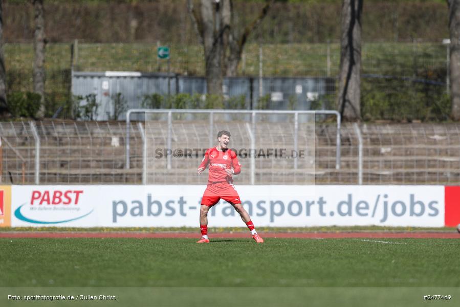 sport, action, Schweinfurt, Sachs Stadion, SV Rot-Weiss Walldorf, RWW, Hauptrunde Liga B Gruppe C, Fussball, FCS, DFB Nachwuchsliga, DFB, 9. Spieltag, 1. FC Schweinfurt 1905, 06.04.2025 - Bild-ID: 2477469