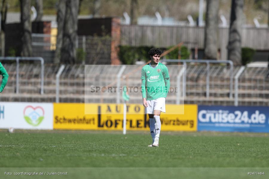 sport, action, Schweinfurt, Sachs Stadion, SV Rot-Weiss Walldorf, RWW, Hauptrunde Liga B Gruppe C, Fussball, FCS, DFB Nachwuchsliga, DFB, 9. Spieltag, 1. FC Schweinfurt 1905, 06.04.2025 - Bild-ID: 2477484