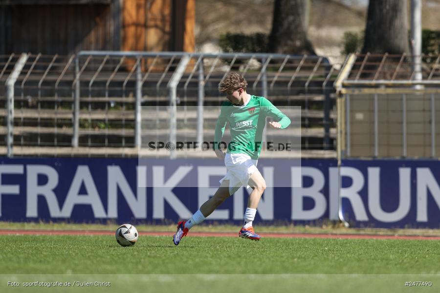 sport, action, Schweinfurt, Sachs Stadion, SV Rot-Weiss Walldorf, RWW, Hauptrunde Liga B Gruppe C, Fussball, FCS, DFB Nachwuchsliga, DFB, 9. Spieltag, 1. FC Schweinfurt 1905, 06.04.2025 - Bild-ID: 2477490