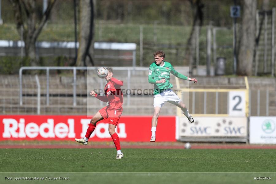 sport, action, Schweinfurt, Sachs Stadion, SV Rot-Weiss Walldorf, RWW, Hauptrunde Liga B Gruppe C, Fussball, FCS, DFB Nachwuchsliga, DFB, 9. Spieltag, 1. FC Schweinfurt 1905, 06.04.2025 - Bild-ID: 2477494 sport, action, Schweinfurt, Sachs Stadion, SV Rot-Weiss Walldorf, RWW, Hauptrunde Liga B Gruppe C, Fussball, FCS, DFB Nachwuchsliga, DFB, 9. Spieltag, 1. FC Schweinfurt 1905, 06.04.2025 - Bild-ID: 2477494