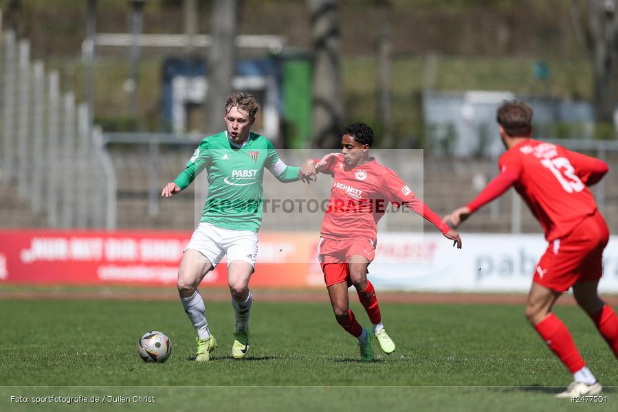sport, action, Schweinfurt, Sachs Stadion, SV Rot-Weiss Walldorf, RWW, Hauptrunde Liga B Gruppe C, Fussball, FCS, DFB Nachwuchsliga, DFB, 9. Spieltag, 1. FC Schweinfurt 1905, 06.04.2025 - Bild-ID: 2477501 sport, action, Schweinfurt, Sachs Stadion, SV Rot-Weiss Walldorf, RWW, Hauptrunde Liga B Gruppe C, Fussball, FCS, DFB Nachwuchsliga, DFB, 9. Spieltag, 1. FC Schweinfurt 1905, 06.04.2025 - Bild-ID: 2477501