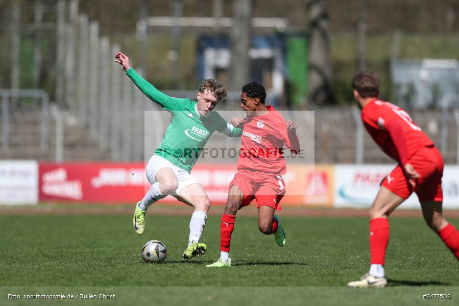 sport, action, Schweinfurt, Sachs Stadion, SV Rot-Weiss Walldorf, RWW, Hauptrunde Liga B Gruppe C, Fussball, FCS, DFB Nachwuchsliga, DFB, 9. Spieltag, 1. FC Schweinfurt 1905, 06.04.2025 - Bild-ID: 2477502 sport, action, Schweinfurt, Sachs Stadion, SV Rot-Weiss Walldorf, RWW, Hauptrunde Liga B Gruppe C, Fussball, FCS, DFB Nachwuchsliga, DFB, 9. Spieltag, 1. FC Schweinfurt 1905, 06.04.2025 - Bild-ID: 2477502