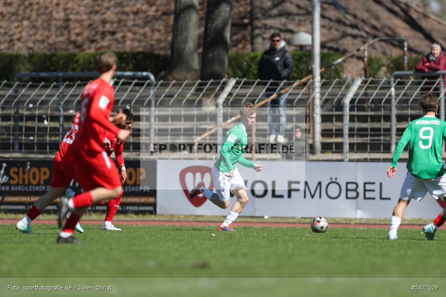 sport, action, Schweinfurt, Sachs Stadion, SV Rot-Weiss Walldorf, RWW, Hauptrunde Liga B Gruppe C, Fussball, FCS, DFB Nachwuchsliga, DFB, 9. Spieltag, 1. FC Schweinfurt 1905, 06.04.2025 - Bild-ID: 2477529 sport, action, Schweinfurt, Sachs Stadion, SV Rot-Weiss Walldorf, RWW, Hauptrunde Liga B Gruppe C, Fussball, FCS, DFB Nachwuchsliga, DFB, 9. Spieltag, 1. FC Schweinfurt 1905, 06.04.2025 - Bild-ID: 2477529