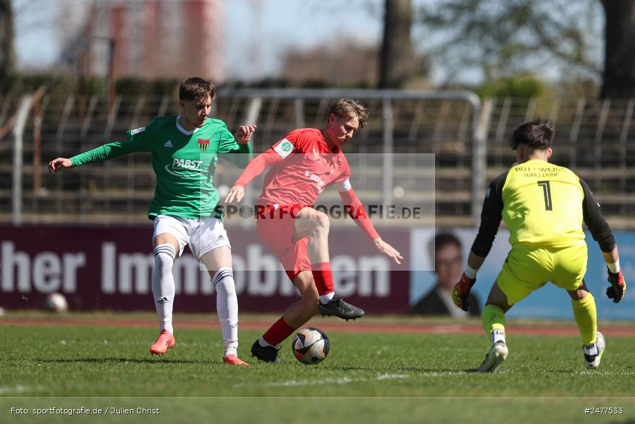 sport, action, Schweinfurt, Sachs Stadion, SV Rot-Weiss Walldorf, RWW, Hauptrunde Liga B Gruppe C, Fussball, FCS, DFB Nachwuchsliga, DFB, 9. Spieltag, 1. FC Schweinfurt 1905, 06.04.2025 - Bild-ID: 2477533 sport, action, Schweinfurt, Sachs Stadion, SV Rot-Weiss Walldorf, RWW, Hauptrunde Liga B Gruppe C, Fussball, FCS, DFB Nachwuchsliga, DFB, 9. Spieltag, 1. FC Schweinfurt 1905, 06.04.2025 - Bild-ID: 2477533