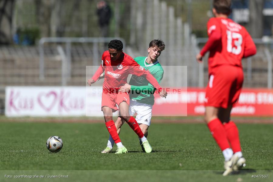 sport, action, Schweinfurt, Sachs Stadion, SV Rot-Weiss Walldorf, RWW, Hauptrunde Liga B Gruppe C, Fussball, FCS, DFB Nachwuchsliga, DFB, 9. Spieltag, 1. FC Schweinfurt 1905, 06.04.2025 - Bild-ID: 2477537 sport, action, Schweinfurt, Sachs Stadion, SV Rot-Weiss Walldorf, RWW, Hauptrunde Liga B Gruppe C, Fussball, FCS, DFB Nachwuchsliga, DFB, 9. Spieltag, 1. FC Schweinfurt 1905, 06.04.2025 - Bild-ID: 2477537