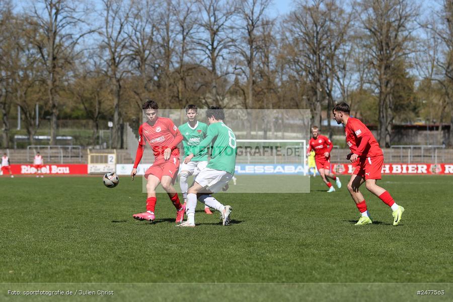 sport, action, Schweinfurt, Sachs Stadion, SV Rot-Weiss Walldorf, RWW, Hauptrunde Liga B Gruppe C, Fussball, FCS, DFB Nachwuchsliga, DFB, 9. Spieltag, 1. FC Schweinfurt 1905, 06.04.2025 - Bild-ID: 2477563 sport, action, Schweinfurt, Sachs Stadion, SV Rot-Weiss Walldorf, RWW, Hauptrunde Liga B Gruppe C, Fussball, FCS, DFB Nachwuchsliga, DFB, 9. Spieltag, 1. FC Schweinfurt 1905, 06.04.2025 - Bild-ID: 2477563