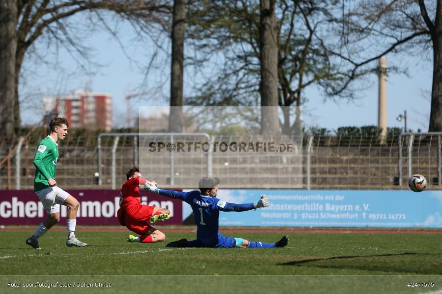 sport, action, Schweinfurt, Sachs Stadion, SV Rot-Weiss Walldorf, RWW, Hauptrunde Liga B Gruppe C, Fussball, FCS, DFB Nachwuchsliga, DFB, 9. Spieltag, 1. FC Schweinfurt 1905, 06.04.2025 - Bild-ID: 2477575 sport, action, Schweinfurt, Sachs Stadion, SV Rot-Weiss Walldorf, RWW, Hauptrunde Liga B Gruppe C, Fussball, FCS, DFB Nachwuchsliga, DFB, 9. Spieltag, 1. FC Schweinfurt 1905, 06.04.2025 - Bild-ID: 2477575