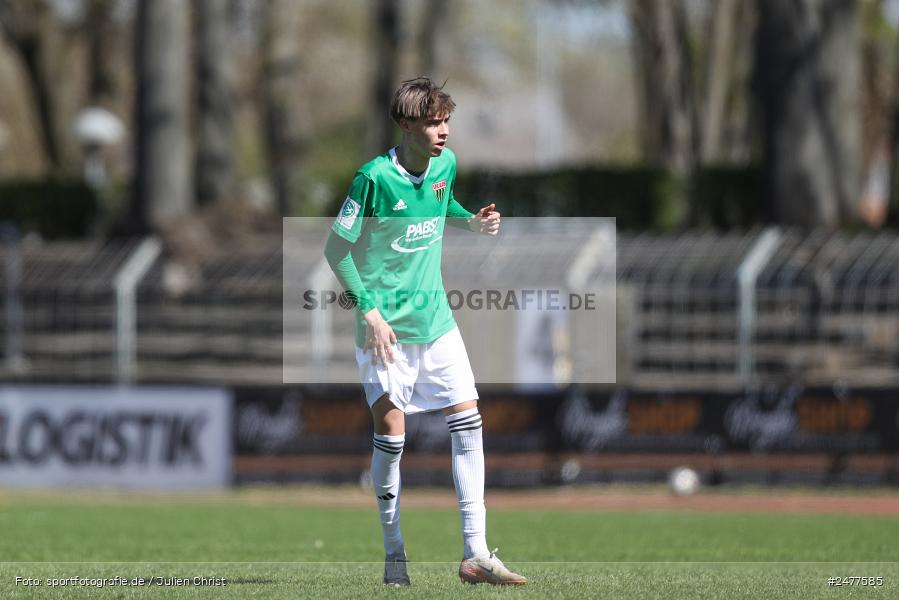 sport, action, Schweinfurt, Sachs Stadion, SV Rot-Weiss Walldorf, RWW, Hauptrunde Liga B Gruppe C, Fussball, FCS, DFB Nachwuchsliga, DFB, 9. Spieltag, 1. FC Schweinfurt 1905, 06.04.2025 - Bild-ID: 2477585