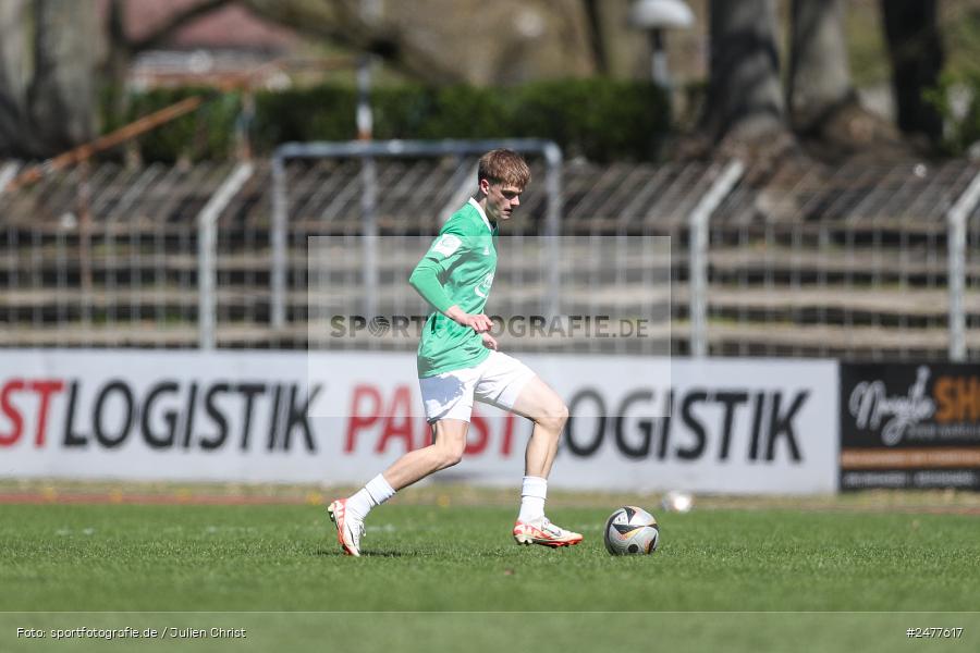 sport, action, Schweinfurt, Sachs Stadion, SV Rot-Weiss Walldorf, RWW, Hauptrunde Liga B Gruppe C, Fussball, FCS, DFB Nachwuchsliga, DFB, 9. Spieltag, 1. FC Schweinfurt 1905, 06.04.2025 - Bild-ID: 2477617