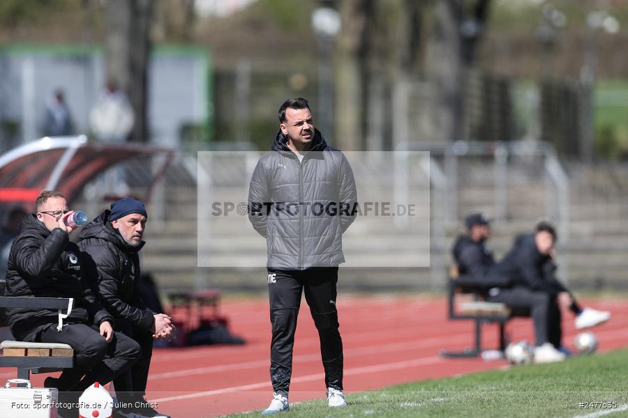 sport, action, Schweinfurt, Sachs Stadion, SV Rot-Weiss Walldorf, RWW, Hauptrunde Liga B Gruppe C, Fussball, FCS, DFB Nachwuchsliga, DFB, 9. Spieltag, 1. FC Schweinfurt 1905, 06.04.2025 - Bild-ID: 2477635