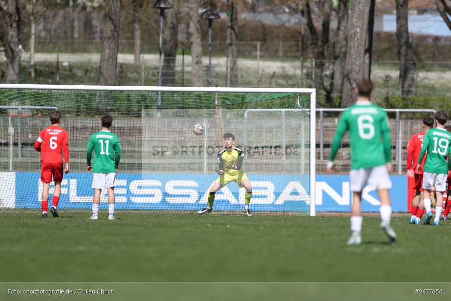 sport, action, Schweinfurt, Sachs Stadion, SV Rot-Weiss Walldorf, RWW, Hauptrunde Liga B Gruppe C, Fussball, FCS, DFB Nachwuchsliga, DFB, 9. Spieltag, 1. FC Schweinfurt 1905, 06.04.2025 - Bild-ID: 2477654