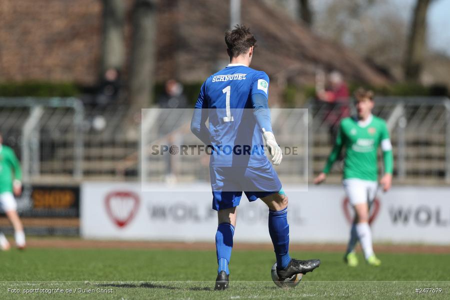 sport, action, Schweinfurt, Sachs Stadion, SV Rot-Weiss Walldorf, RWW, Hauptrunde Liga B Gruppe C, Fussball, FCS, DFB Nachwuchsliga, DFB, 9. Spieltag, 1. FC Schweinfurt 1905, 06.04.2025 - Bild-ID: 2477679