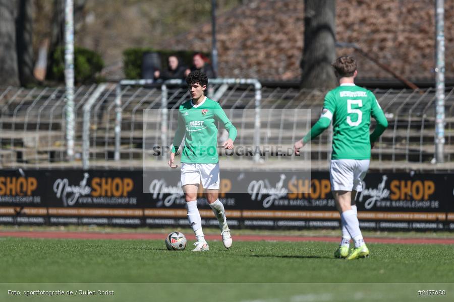 sport, action, Schweinfurt, Sachs Stadion, SV Rot-Weiss Walldorf, RWW, Hauptrunde Liga B Gruppe C, Fussball, FCS, DFB Nachwuchsliga, DFB, 9. Spieltag, 1. FC Schweinfurt 1905, 06.04.2025 - Bild-ID: 2477680