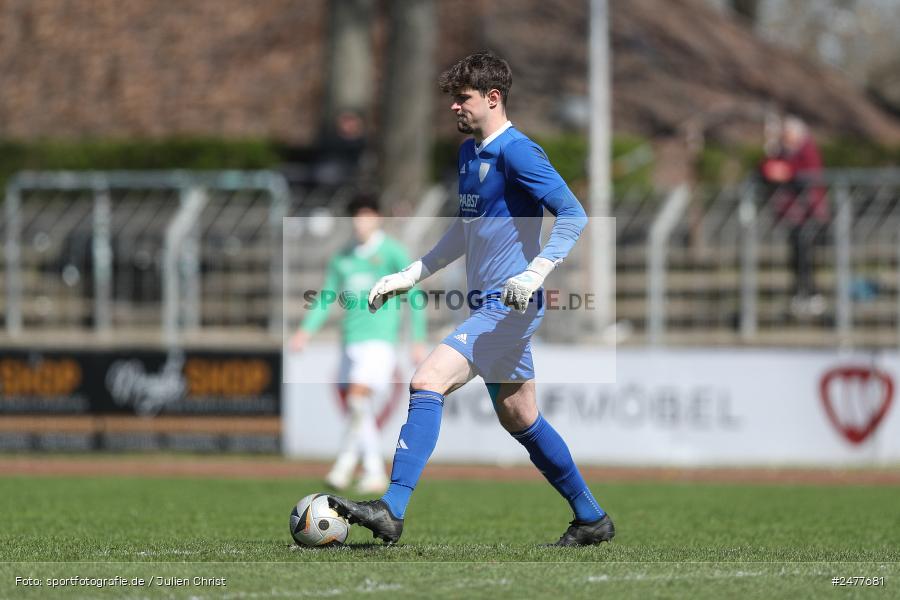 sport, action, Schweinfurt, Sachs Stadion, SV Rot-Weiss Walldorf, RWW, Hauptrunde Liga B Gruppe C, Fussball, FCS, DFB Nachwuchsliga, DFB, 9. Spieltag, 1. FC Schweinfurt 1905, 06.04.2025 - Bild-ID: 2477681