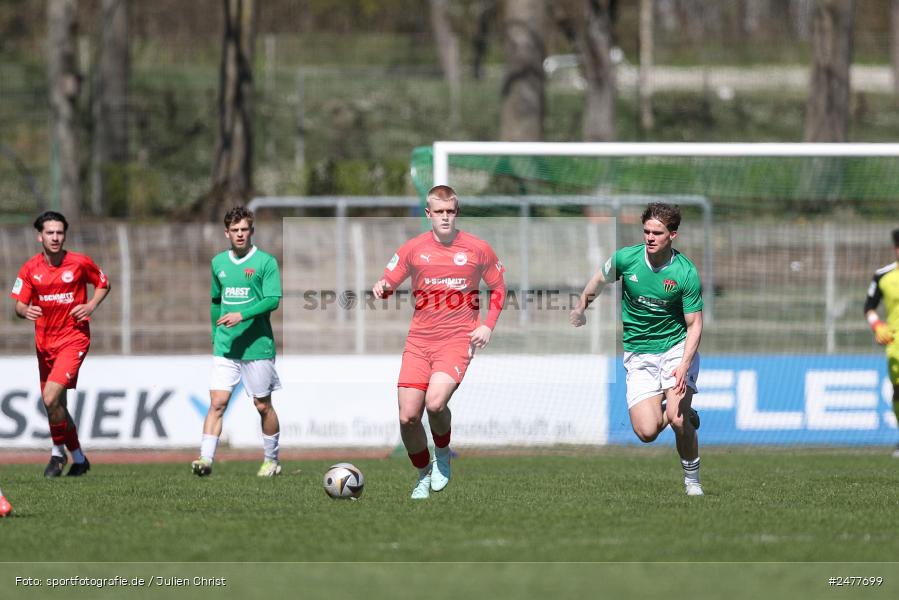 sport, action, Schweinfurt, Sachs Stadion, SV Rot-Weiss Walldorf, RWW, Hauptrunde Liga B Gruppe C, Fussball, FCS, DFB Nachwuchsliga, DFB, 9. Spieltag, 1. FC Schweinfurt 1905, 06.04.2025 - Bild-ID: 2477699