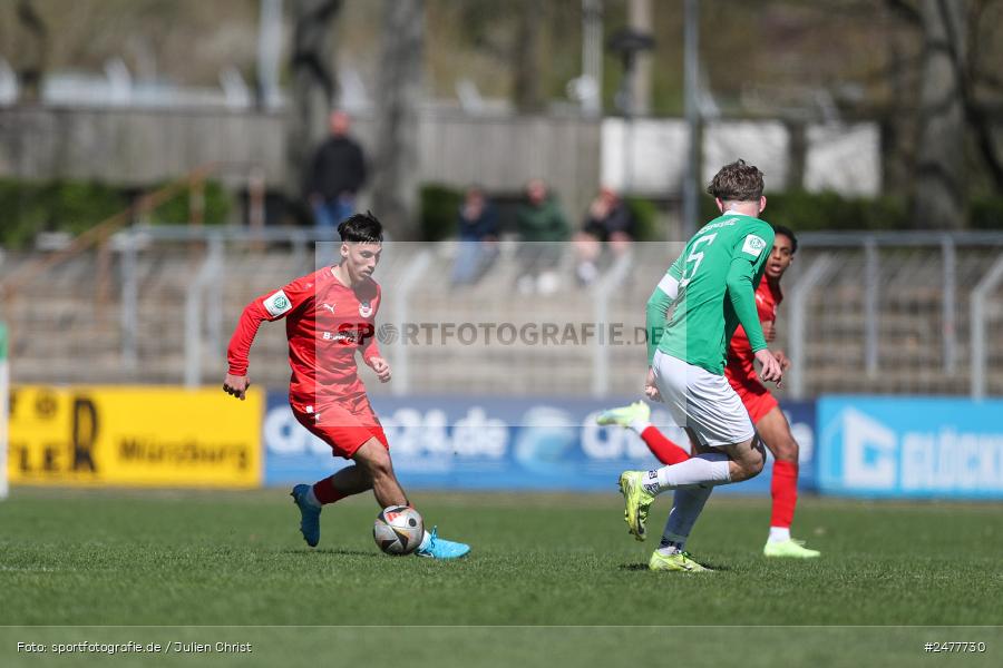 sport, action, Schweinfurt, Sachs Stadion, SV Rot-Weiss Walldorf, RWW, Hauptrunde Liga B Gruppe C, Fussball, FCS, DFB Nachwuchsliga, DFB, 9. Spieltag, 1. FC Schweinfurt 1905, 06.04.2025 - Bild-ID: 2477730 sport, action, Schweinfurt, Sachs Stadion, SV Rot-Weiss Walldorf, RWW, Hauptrunde Liga B Gruppe C, Fussball, FCS, DFB Nachwuchsliga, DFB, 9. Spieltag, 1. FC Schweinfurt 1905, 06.04.2025 - Bild-ID: 2477730