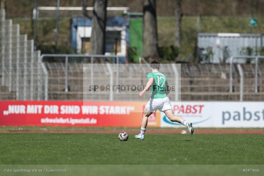 sport, action, Schweinfurt, Sachs Stadion, SV Rot-Weiss Walldorf, RWW, Hauptrunde Liga B Gruppe C, Fussball, FCS, DFB Nachwuchsliga, DFB, 9. Spieltag, 1. FC Schweinfurt 1905, 06.04.2025 - Bild-ID: 2477806 sport, action, Schweinfurt, Sachs Stadion, SV Rot-Weiss Walldorf, RWW, Hauptrunde Liga B Gruppe C, Fussball, FCS, DFB Nachwuchsliga, DFB, 9. Spieltag, 1. FC Schweinfurt 1905, 06.04.2025 - Bild-ID: 2477806