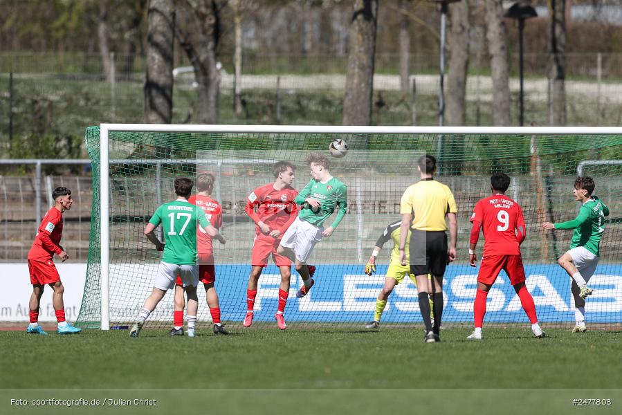 sport, action, Schweinfurt, Sachs Stadion, SV Rot-Weiss Walldorf, RWW, Hauptrunde Liga B Gruppe C, Fussball, FCS, DFB Nachwuchsliga, DFB, 9. Spieltag, 1. FC Schweinfurt 1905, 06.04.2025 - Bild-ID: 2477808 sport, action, Schweinfurt, Sachs Stadion, SV Rot-Weiss Walldorf, RWW, Hauptrunde Liga B Gruppe C, Fussball, FCS, DFB Nachwuchsliga, DFB, 9. Spieltag, 1. FC Schweinfurt 1905, 06.04.2025 - Bild-ID: 2477808