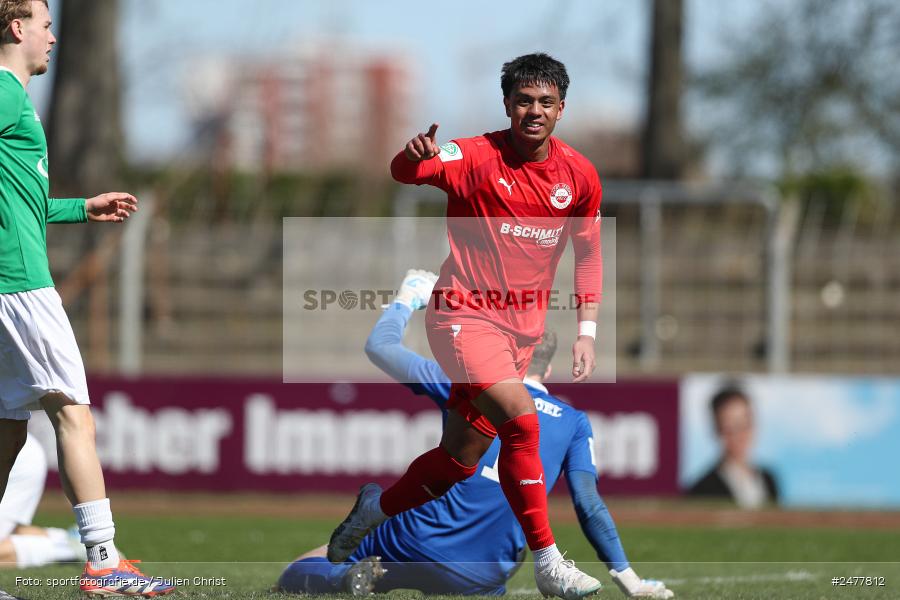 sport, action, Schweinfurt, Sachs Stadion, SV Rot-Weiss Walldorf, RWW, Hauptrunde Liga B Gruppe C, Fussball, FCS, DFB Nachwuchsliga, DFB, 9. Spieltag, 1. FC Schweinfurt 1905, 06.04.2025 - Bild-ID: 2477812 sport, action, Schweinfurt, Sachs Stadion, SV Rot-Weiss Walldorf, RWW, Hauptrunde Liga B Gruppe C, Fussball, FCS, DFB Nachwuchsliga, DFB, 9. Spieltag, 1. FC Schweinfurt 1905, 06.04.2025 - Bild-ID: 2477812