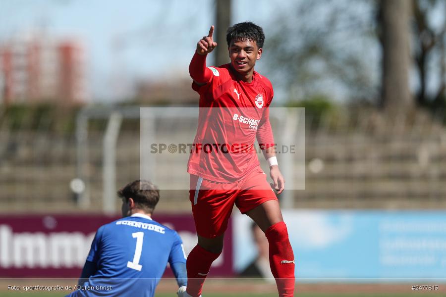 sport, action, Schweinfurt, Sachs Stadion, SV Rot-Weiss Walldorf, RWW, Hauptrunde Liga B Gruppe C, Fussball, FCS, DFB Nachwuchsliga, DFB, 9. Spieltag, 1. FC Schweinfurt 1905, 06.04.2025 - Bild-ID: 2477813 sport, action, Schweinfurt, Sachs Stadion, SV Rot-Weiss Walldorf, RWW, Hauptrunde Liga B Gruppe C, Fussball, FCS, DFB Nachwuchsliga, DFB, 9. Spieltag, 1. FC Schweinfurt 1905, 06.04.2025 - Bild-ID: 2477813
