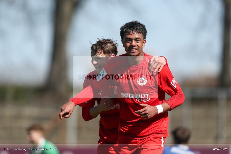 sport, action, Schweinfurt, Sachs Stadion, SV Rot-Weiss Walldorf, RWW, Hauptrunde Liga B Gruppe C, Fussball, FCS, DFB Nachwuchsliga, DFB, 9. Spieltag, 1. FC Schweinfurt 1905, 06.04.2025 - Bild-ID: 2477819 sport, action, Schweinfurt, Sachs Stadion, SV Rot-Weiss Walldorf, RWW, Hauptrunde Liga B Gruppe C, Fussball, FCS, DFB Nachwuchsliga, DFB, 9. Spieltag, 1. FC Schweinfurt 1905, 06.04.2025 - Bild-ID: 2477819