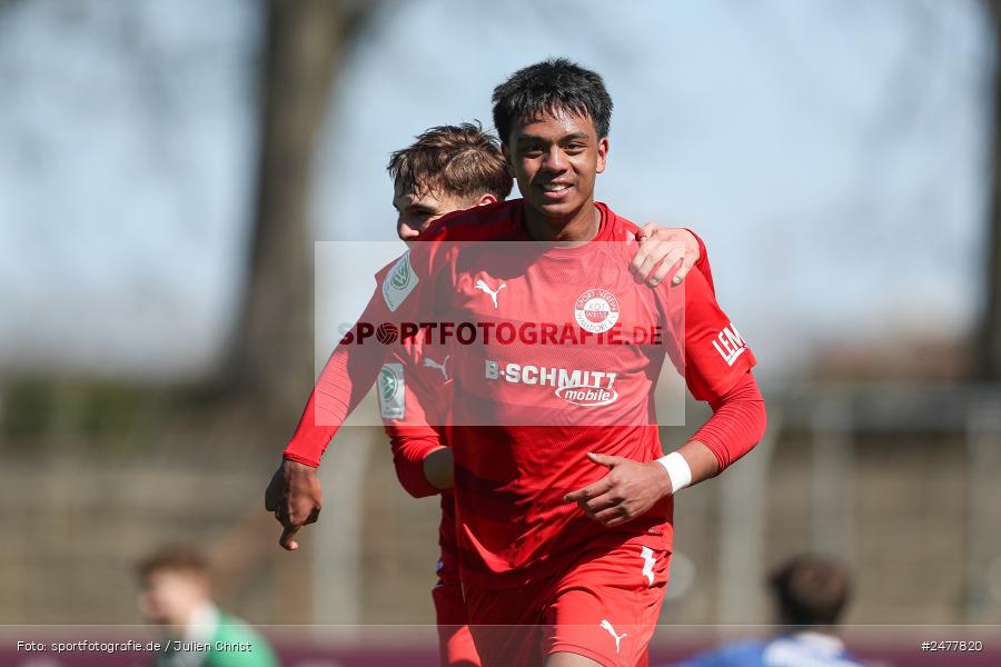 sport, action, Schweinfurt, Sachs Stadion, SV Rot-Weiss Walldorf, RWW, Hauptrunde Liga B Gruppe C, Fussball, FCS, DFB Nachwuchsliga, DFB, 9. Spieltag, 1. FC Schweinfurt 1905, 06.04.2025 - Bild-ID: 2477820 sport, action, Schweinfurt, Sachs Stadion, SV Rot-Weiss Walldorf, RWW, Hauptrunde Liga B Gruppe C, Fussball, FCS, DFB Nachwuchsliga, DFB, 9. Spieltag, 1. FC Schweinfurt 1905, 06.04.2025 - Bild-ID: 2477820