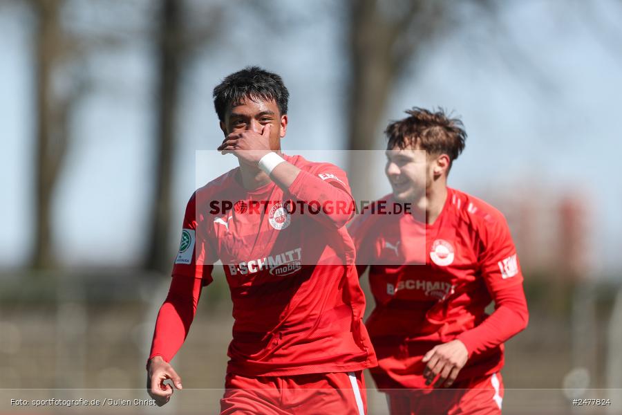 sport, action, Schweinfurt, Sachs Stadion, SV Rot-Weiss Walldorf, RWW, Hauptrunde Liga B Gruppe C, Fussball, FCS, DFB Nachwuchsliga, DFB, 9. Spieltag, 1. FC Schweinfurt 1905, 06.04.2025 - Bild-ID: 2477824 sport, action, Schweinfurt, Sachs Stadion, SV Rot-Weiss Walldorf, RWW, Hauptrunde Liga B Gruppe C, Fussball, FCS, DFB Nachwuchsliga, DFB, 9. Spieltag, 1. FC Schweinfurt 1905, 06.04.2025 - Bild-ID: 2477824