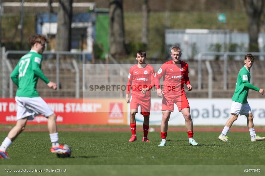 sport, action, Schweinfurt, Sachs Stadion, SV Rot-Weiss Walldorf, RWW, Hauptrunde Liga B Gruppe C, Fussball, FCS, DFB Nachwuchsliga, DFB, 9. Spieltag, 1. FC Schweinfurt 1905, 06.04.2025 - Bild-ID: 2477843 sport, action, Schweinfurt, Sachs Stadion, SV Rot-Weiss Walldorf, RWW, Hauptrunde Liga B Gruppe C, Fussball, FCS, DFB Nachwuchsliga, DFB, 9. Spieltag, 1. FC Schweinfurt 1905, 06.04.2025 - Bild-ID: 2477843